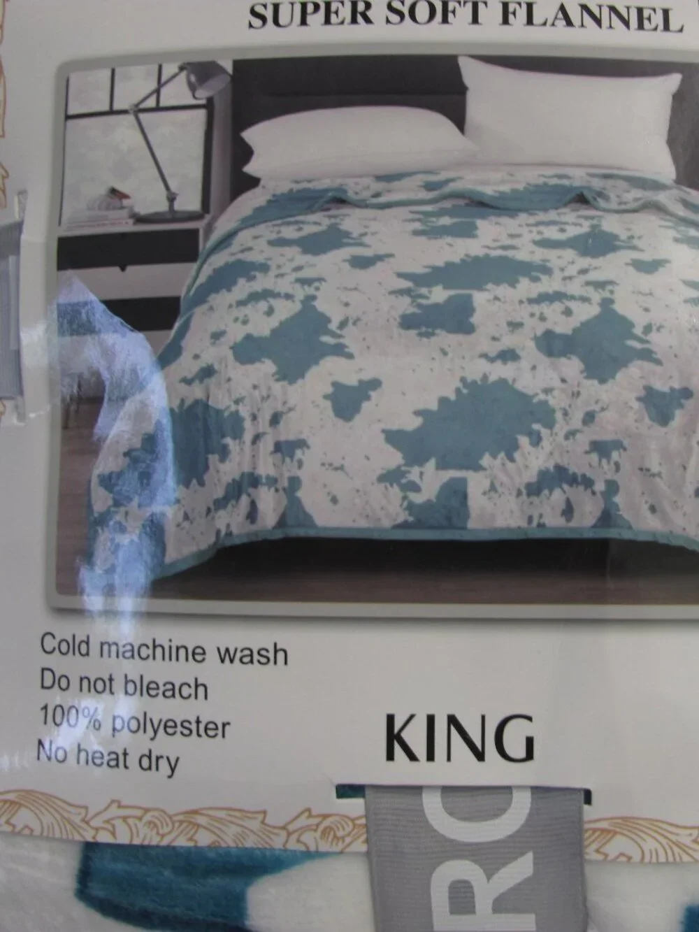 ROYAL SUPER SOFT FLANNEL KING SIZE THROW NWT royal super